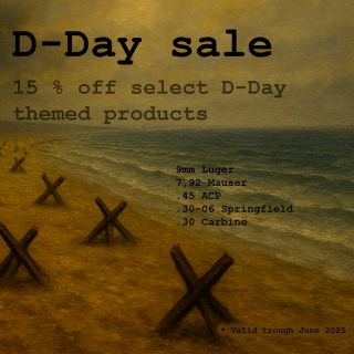 🪖 D-Day Sale - 15% Off Selected Ammo Keychains and Necklaces This June, we honor the D-Day anniversary with a special...