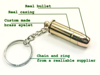✨ Not just a bullet – but a keychain with a story. Every piece you see here is hand-assembled in our workshop: 🔸 real...